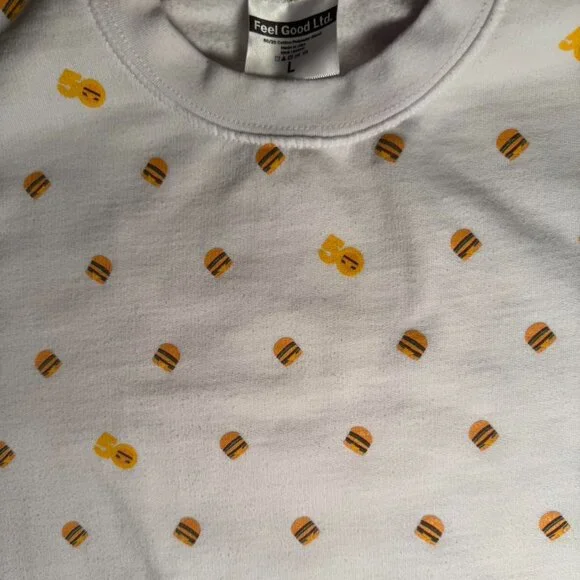 McDonald’s 50th Anniversary Big Mac Print Crewneck Sweatshirt - Picture 2 of 4